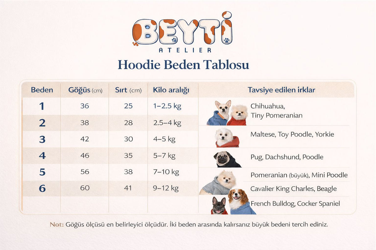Aplikeli Evcil Hayvan Hoodie - BEJ