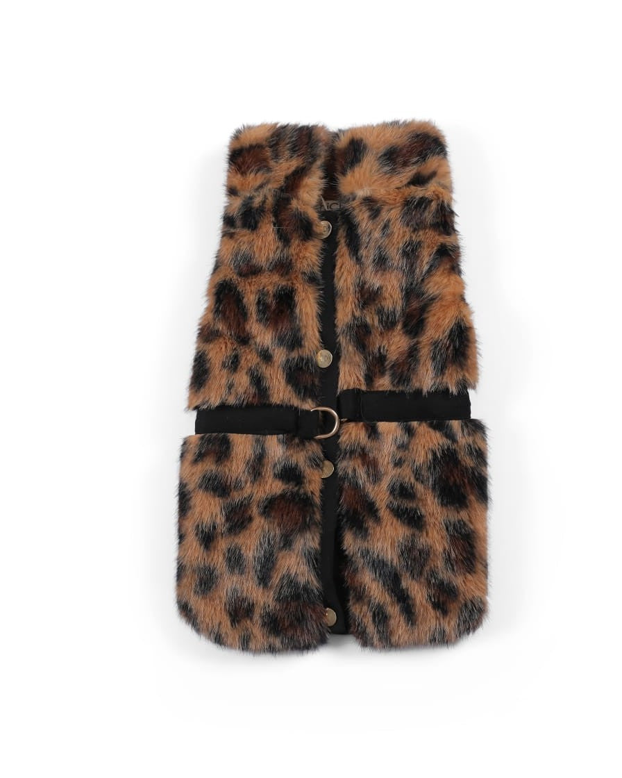 Leopar Desenli Evcil Hayvan Yelek