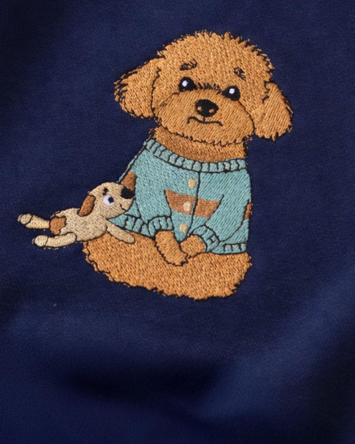 Nakışlı Evcil Hayvan Hoodie - Lacivert