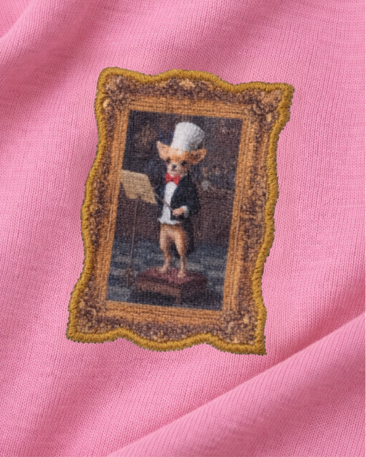 Aplike Evcil Hayvan Hoodie - Pembe