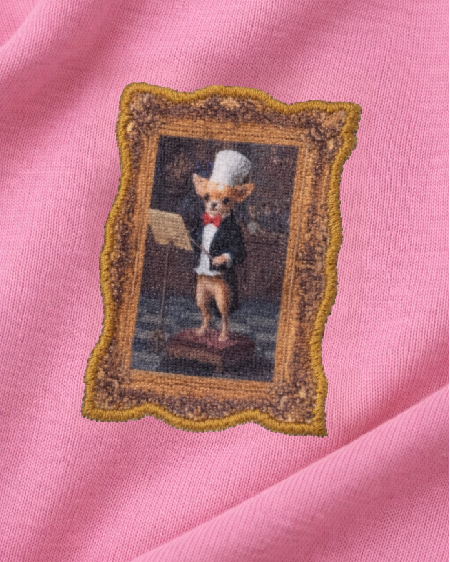 Aplike Evcil Hayvan Hoodie - Pembe
