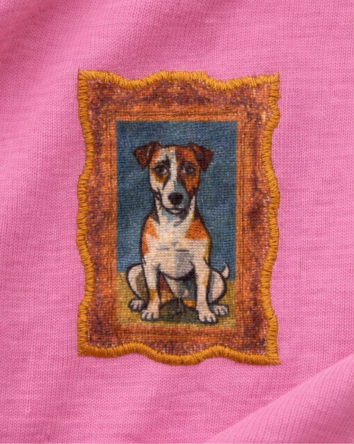 Aplike Evcil Hayvan Hoodie - Pembe
