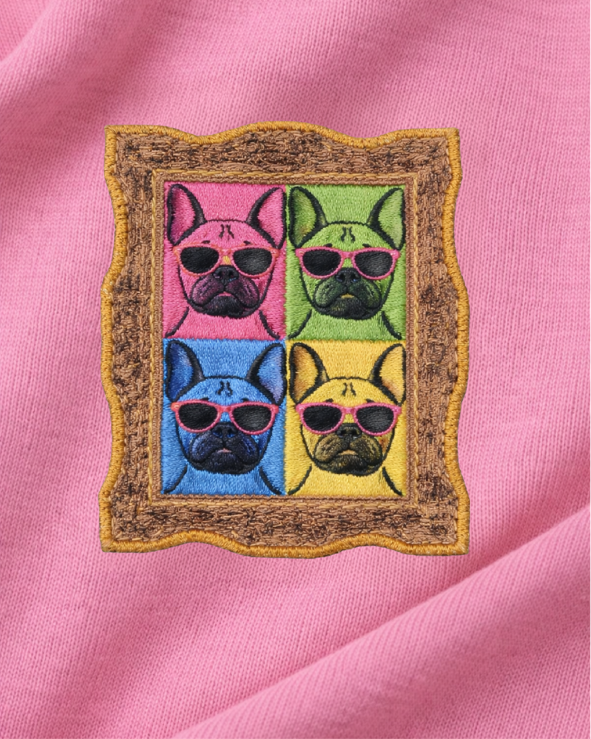 Aplike Evcil Hayvan Hoodie - Pembe