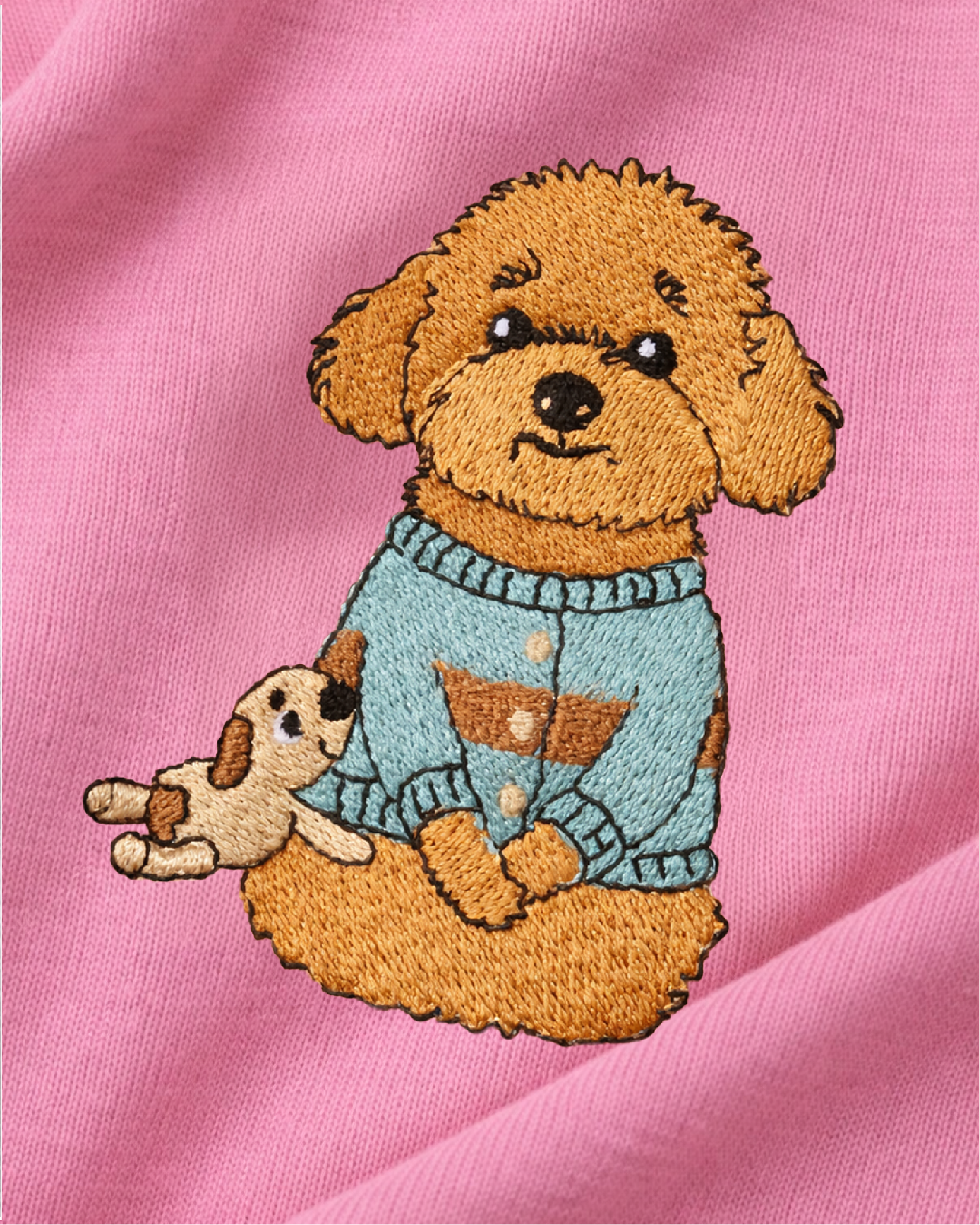 Nakışlı Evcil Hayvan Hoodie - Pembe