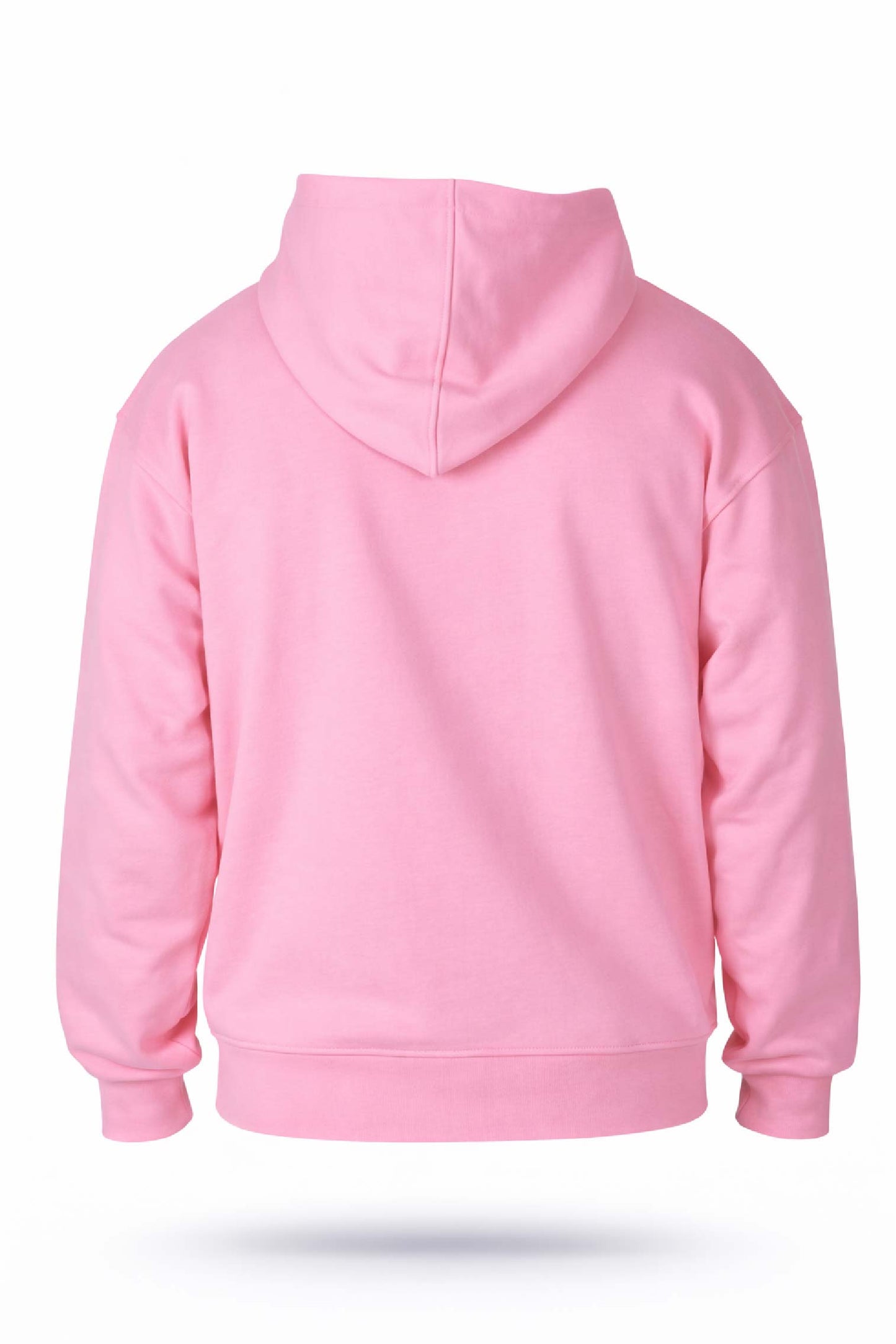 Aplikeli Hoodie Kombin Oversize - Pembe