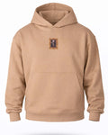 Aplikeli Hoodie - Bej